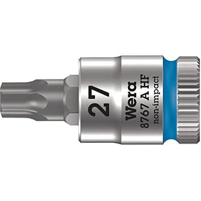 Wera 8767 A HF TORX® Zyklop Bit/dop-combinatie met 1/4" Aandrijving met Vasthoudfunctie, TX 27 x 28 mm - 1 stuk(s) - 05003367001