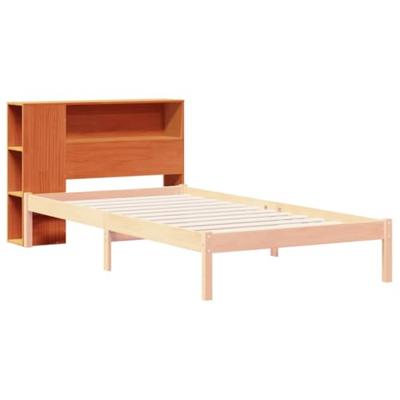 Hoofdbord met opbergruimte 75 cm massief grenenhout wasbruin