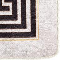 Vloerkleed wasbaar anti-slip 80x150 cm lichtbeige - thumbnail