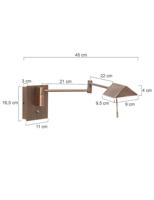 Steinhauer Wand leeslampRetina brons - 3402BR - thumbnail