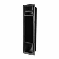 Inbouw Toiletrolhouder met Reserve Rolhouder RVS Mat Zwart Aqua Splash - thumbnail