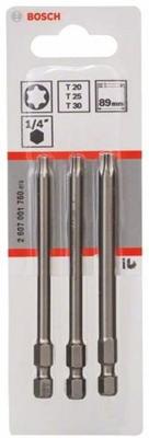 Bosch Accessories 2607001760 T-bit Extra hard E 6.3 3 stuk(s) Bosch Accessories 2607001760 T-bit Extra hard E 6.3 3 stuk(s)