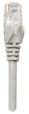 Intellinet 318228 RJ45 Netwerkkabel, patchkabel CAT 5e U/UTP 0.50 m Grijs 1 stuk(s)