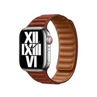 Apple Leather Link Apple Watch 38mm / 40mm / 41mm M/L Umber - thumbnail