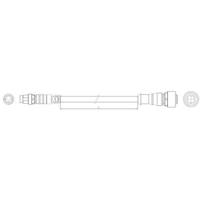 TE Connectivity 2273114-4 Sensor/actuator connector, geassembleerd M12 Aantal polen (sensoren): 5 Stekker, recht, Bus, recht 1.50 m 1 stuk(s)