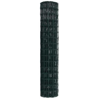 VidaXL Euro hek groen 1.6 x 10m pvc-gecoat ijzer
