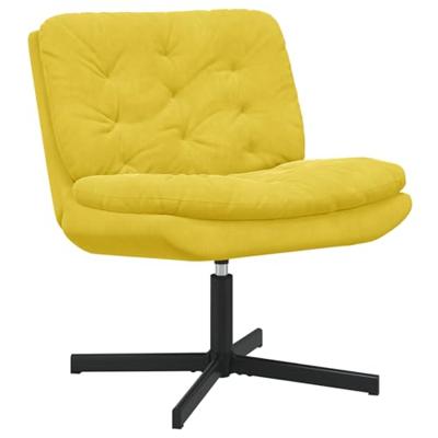 Draaibare Relaxstoel met kussen Anders Geel 63 x 75 x 76 cm Fluweel - thumbnail