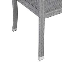 Polyrattan Tuinbank Grijs 122x87x60cm - thumbnail