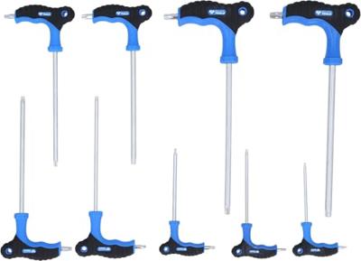 Brilliant Tools BT041200 Haakse schroevendraaierset T 10, T 15, T 20, T 25, T 27, T 30, T 40, T 45, T 50 9-delig