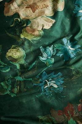 Beddinghouse Beddinghouse x Van Gogh dekbedovertrek Peonies zeegroen 140x200/220