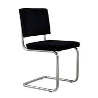 Zuiver Ridge Rib eetkamerstoel Black - thumbnail