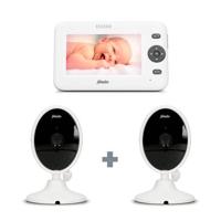 Alecto DVM-140 + DVM-140C babyfoon met 2 camera's en 4.3' kleurenscherm - thumbnail