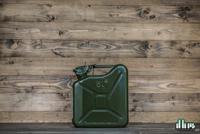 Stalen Jerrycan 5L - Groen - Hoogwaardig staal - Decoratief Item - Origineel Cadeau - thumbnail