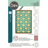 Sizzix • stencil textures from afar nr.2 4pcs - thumbnail