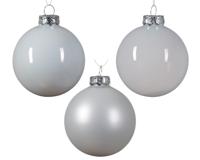 Kerstbal glas d7 cm warm wit ass 21st kerst Decoris - Decoris - thumbnail