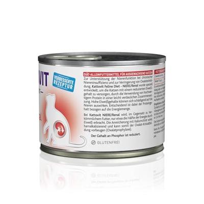 KATTOVIT Feline Diet Niere/Renal Chicken - nat kattenvoer - 185g