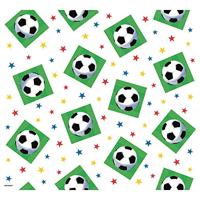 Amscan Tafelkleed goal getter zwart/groen 137 x 259 cm | 24 stuks - thumbnail