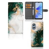 Bookcase voor OPPO A17 Marmer Groen - thumbnail
