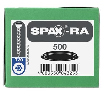 Spax afdekkap zwart(500)