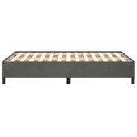 Bedframe zonder matras 120x190 cm fluweel donkergrijs - thumbnail