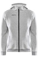 Craft 1910620 Core Soul Full Zip Hood Men - Grey Melange - M - thumbnail