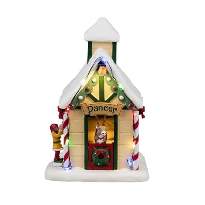 Lemax dancer&apos;s den verlicht kerstdorp tafereel Santa&apos;s Wonderland 2024