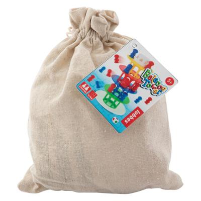 Grafix Spel balance tower in katoenen tasje