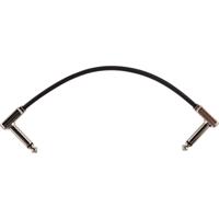 Ernie Ball 6226 Flat Ribbon Patch Cable patchkabel haaks 15 cm platte jacks zwart - thumbnail
