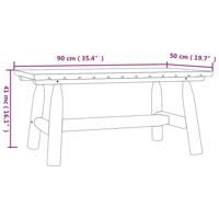 3-delige Loungeset massief vurenhout - thumbnail
