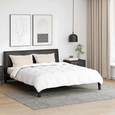 Dekbed Set met kussen 3 pcs Wit Microfiber en Katoen