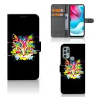 Motorola Moto G60s Leuk Hoesje Cat Color - thumbnail