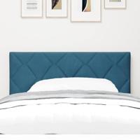 LED Hoofdbord met LED -striplichten Donkerblauw 90 cm Fluweel - thumbnail