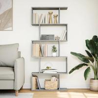 Kamerscherm / boekenkast 5-laags 70x24x161 cm hout betongrijs - thumbnail