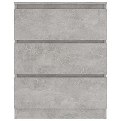VidaXL Dressoir 60x35x76 cm bewerkt hout betongrijs VidaXL Dressoir 60x35x76 cm bewerkt hout betongrijs