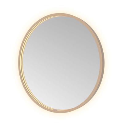 Spiegel Hotbath &MORE 60x60 cm LED-Verlichting Spiegelverwarming Rond Geborsteld Koper PVD Spiegel Hotbath &MORE 60x60 cm LED-Verlichting Spiegelverwarming Rond Geborsteld Koper PVD