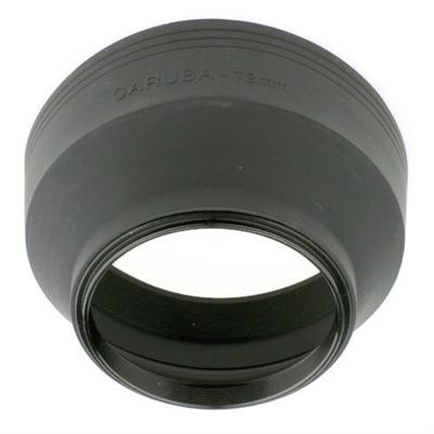 Caruba Rubberen Zonnekap - 3in1 - 72mm