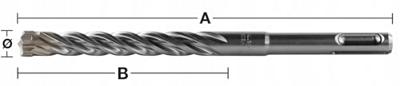 Milwaukee SDS-plus MX4 hamerboren - 4-kanten snijdend SDS-Plus MX4 10 x 315-1 pc - 4932352029 - thumbnail