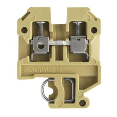 Weidmüller 0279660000 Doorgangsserieklem Schroeven Beige, Geel 100 stuk(s)