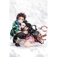 Poster Demon Slayer - Tanjiro & Nezuko Snow 61x91,5cm - thumbnail
