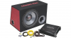 Ground Zero GZ BASS KIT 12.300 - Autosubwoofer - 12" Basreflex Subwoofer-behuizing - Complete Set met Versterker & Kabelset