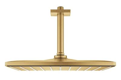 Regendoucheset Grohe Rainshower Mono Cube 31 cm met Plafondarm Cool Sunrise Geborsteld
