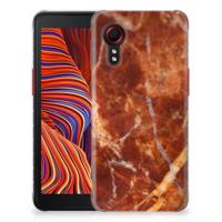 Samsung Galaxy Xcover 5 | TPU | Siliconen hoesje | Marmer Bruin - thumbnail