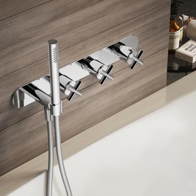 Hotbath Chap Inbouw Bad Douche Thermostaat Met 2 Stopkranen 061 - Chroom Hotbath Chap Inbouw Bad Douche Thermostaat Met 2 Stopkranen 061 - Chroom