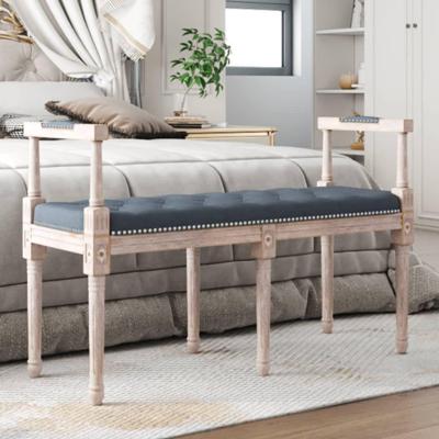 Bankje 110x40x70 cm fluweel donkergrijs Bankje 110x40x70 cm fluweel donkergrijs