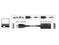 Delock 82690 Kabel USB 2.0 Verlengstuk, actief 20 m - thumbnail