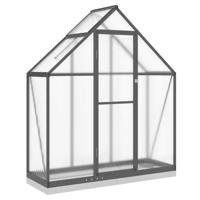 VidaXL Tuinkas met basisframe 169x58x202 cm aluminium antracietkleurig - thumbnail