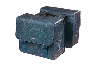 Basil Dubbele fietstas flair mik 35 liter 15 x 35 x 31 cm (2x) - navy