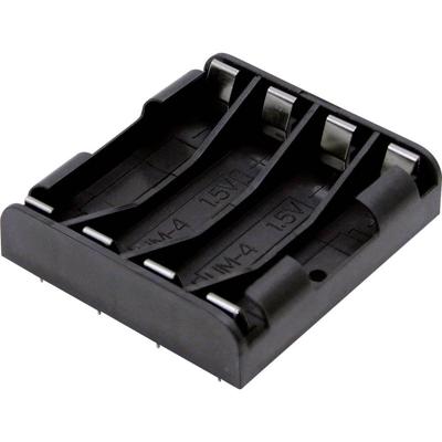 MPD BK-1264-PC8 Batterijhouder Aantal cellen: 4 AAA (potlood) Soldeeraansluiting (l x b x h) 53 x 49 x 12 mm