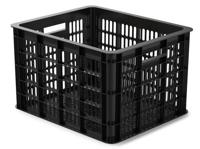 Basil fietskrat L groot chocolate brown - thumbnail