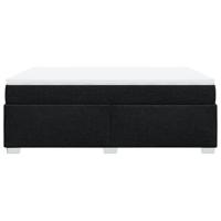Boxspring met matras stof zwart 180x200 cm - thumbnail